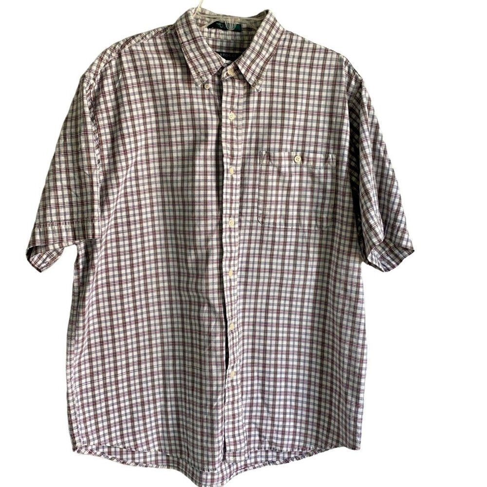 Claybrooke Cotton Short Sleeve Button Down Shirt XL